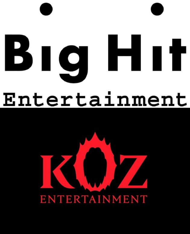 빅히트 KOZ / 사진 = 빅히트엔터테인먼트·KOZ엔터테인먼트 제공