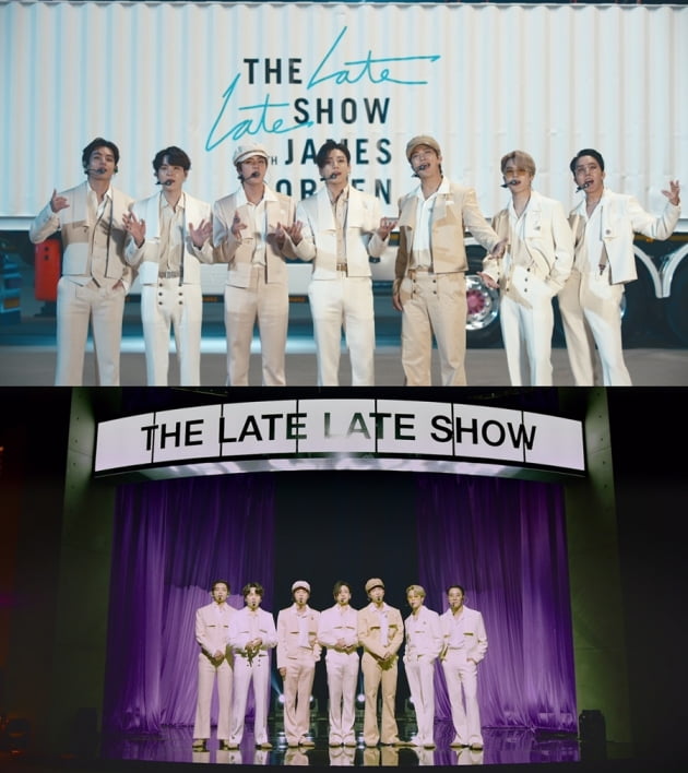 방탄소년단 / 사진 = 미국 CBS ‘더 레이트 레이트 쇼 위드 제임스 코든’ 제공