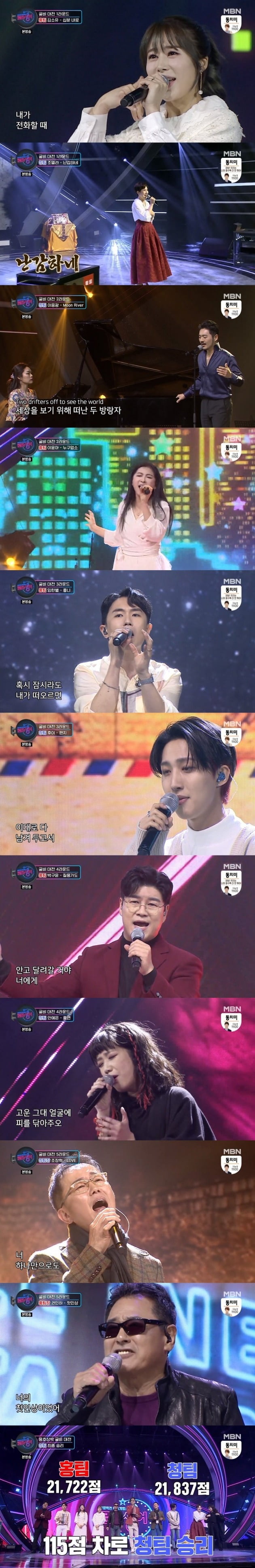 사진=MBN '로또싱어' 방송 화면.