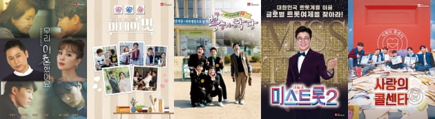 TV조선 평일 예능 라인업/ 사진=TV조선 제공