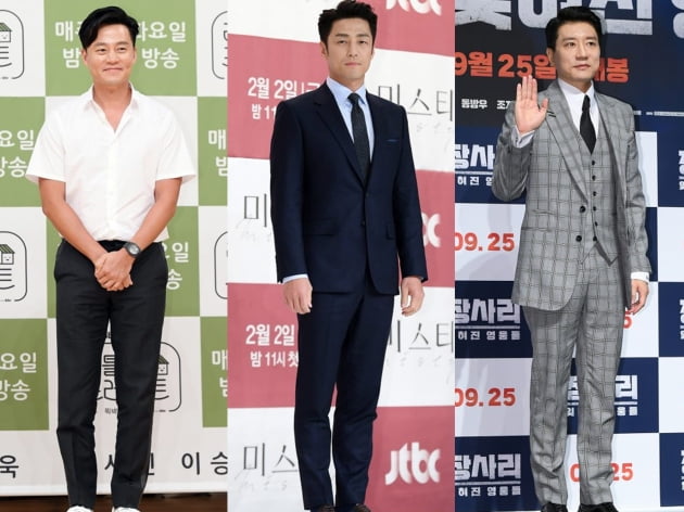 배우 이서진(왼쪽부터), 지진희, 김명민. /텐아시아DB