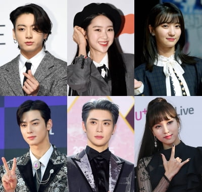 비주얼甲 실력甲…BTS 정국부터 오마이걸까지 '신축년 소띠 스타' 누구?