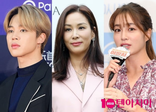 방탄소년단 지민(왼쪽부터), 고소영, 이민정/ 사진=텐아시아DB