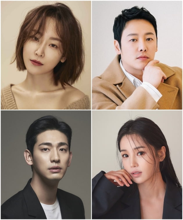 '너는나의봄' 배우 서현진(왼쪽 위부터 시계방향), 김동욱, 남규리, 윤박/ 사진제공=매니지먼트 숲, 키이스트, CGV아트하우스, 앤피오엔터테인먼트