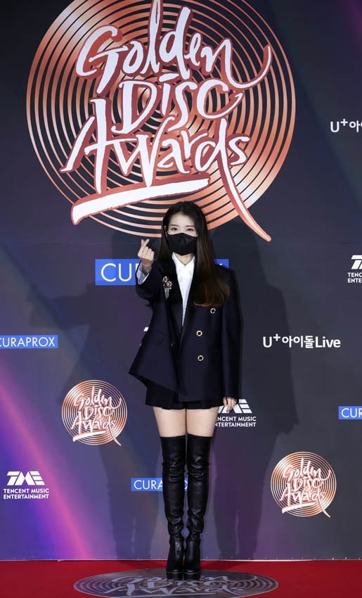가수 아이유가 '2021 골든디스크'에 참석했다. / 사진제공=골든디스크어워즈 사무국
