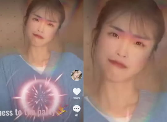 '짱퉁 아이유'로 불린 중국 여성/사진=온라인 커뮤니티