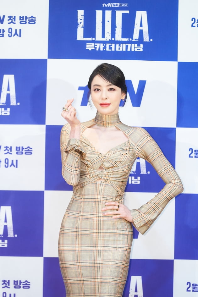 배우 이다희가 27일 오후 온라인 생중계된 tvN 새 월화드라마 '루카: 더 비기닝' 제작발표회에 참석했다. /사진제공=tvN