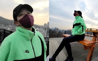 소유진 "땀이 뻘뻘"