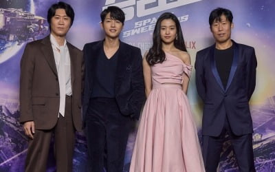 "자부심 있어"…송중기X김태리 '승리호', 한국형 우주SF의 시작점 [종합]