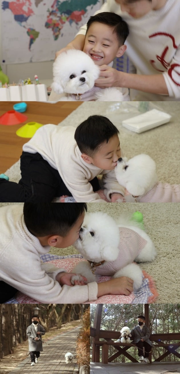 '편스토랑'에서 김재원 아들 이준이 강아지 돌보기에 나선다. / 사진제공=KBS