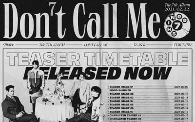'컴백' 샤이니, 정규 7집 'Don't Call Me' 티저 공개