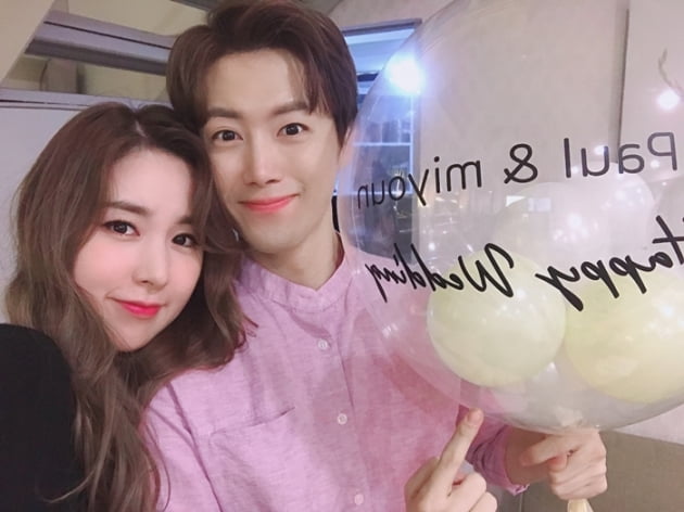 간미연 황바울 /사진=SNS