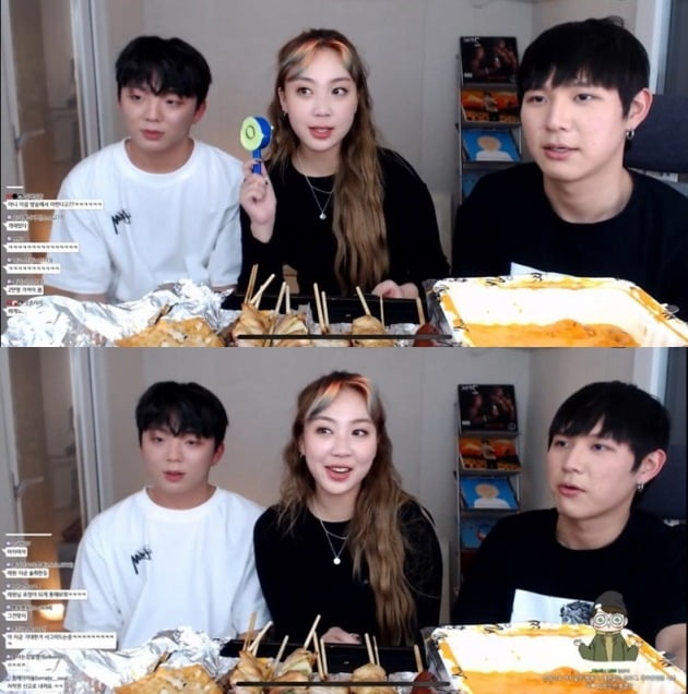 래퍼 래원(왼쪽부터), 이영지, 유튜버 꽈뚜룹/ 사진=유튜브 캡처