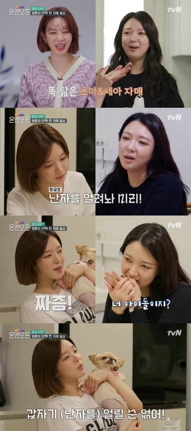 9일 방송된 '온앤오프'/ 사진=tvN 캡처
