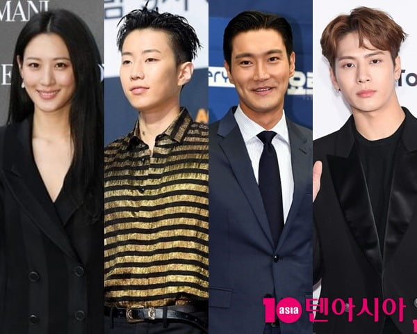배우 수현-가수 박재범-슈퍼주니어 시원-잭슨(왼쪽부터)/사진 = 텐아시아 사진DB