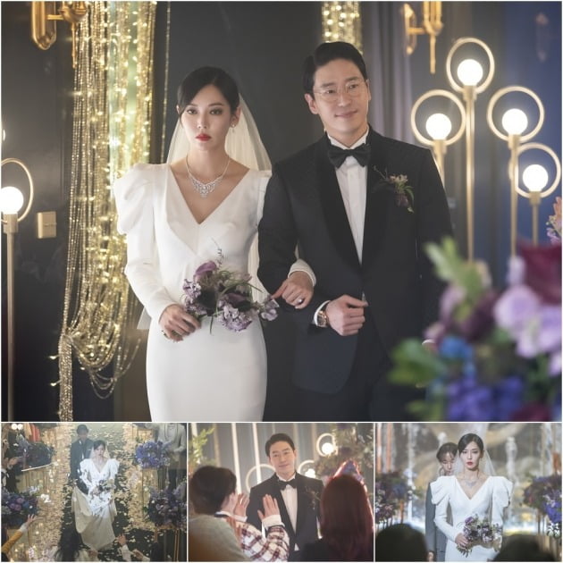 '펜트하우스2' 김소연, 엄기준의 결혼식 현장이 포착됐다. / 사진제공=SBS