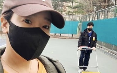 소유진♥백종원, 알콩달콩 테니스 데이트…"넘 좋당"