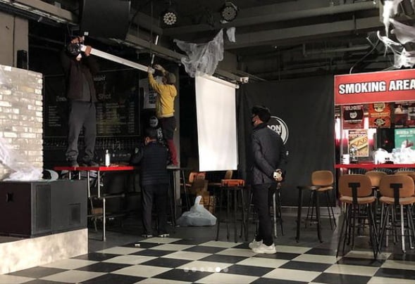가수 강원래가 운영하던 '문나이트' / 사진=인스타그램