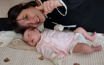 '출산 45일째' 권미진, 도치맘 확정 "진짜 귀여워…허락한다면 셋 도전!"