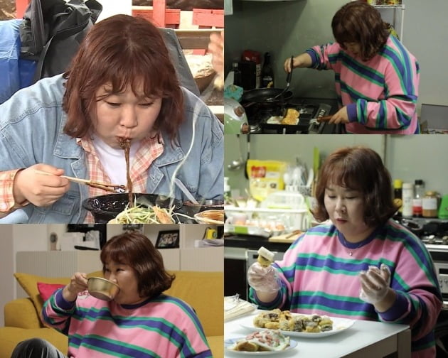 '나 혼자 산다' 김민경이 짜장면 먹는 꿀팁을 소개한다. / 사진제공=MBC