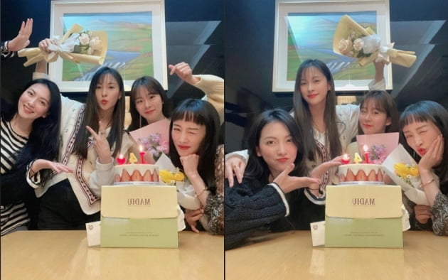 14주년을 맞아 모인 카라 멤버들 /사진=인스타그램