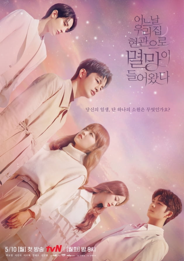 '어느 날 우리집 현관으로 멸망이 들어왔다' 5인 포스터/ 사진=tvN 제공