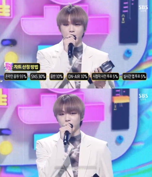 '인기가요' 강다니엘 / 사진 = SBS 영상 캡처