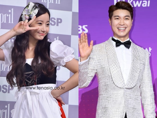 그룹 에이프릴 출신 배우 이현주(왼쪽), 방송인 박수홍. /텐아시아DB