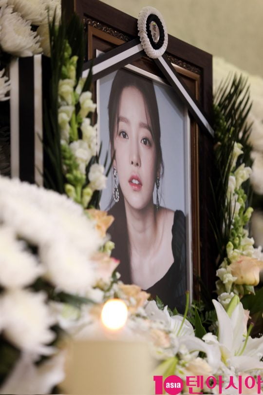 故 구하라 빈소/ 사진=텐아시아DB