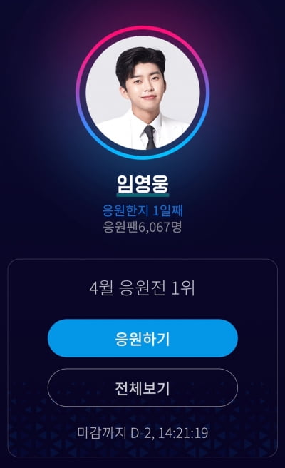 '히어로' 임영웅, 6회 연속 가왕 등극…'끝' 모르는 1위 행진