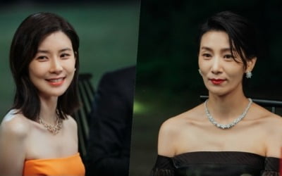 이보영, 주홍빛 드레스 자태 '시선 강탈' ('마인')