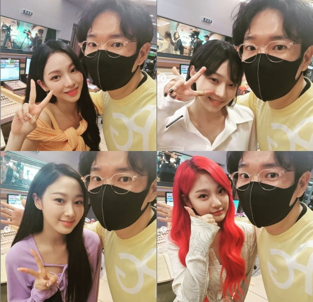 장성규와 에스파 멤버들./ 사진=인스타그램