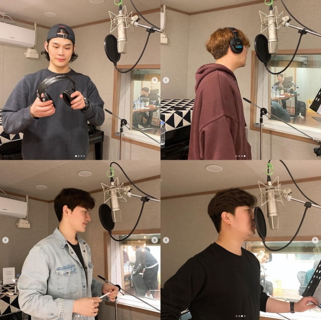 라비던스 '새 앨범을 위해 불철주야 녹음중~' [TEN★]