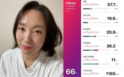 '윤형빈♥' 정경미, 6kg 감량 인증 "갈비뼈 만져져" [TEN★]