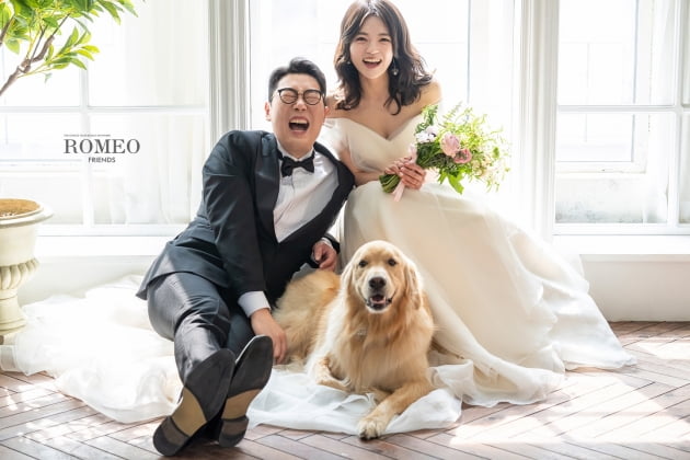 개그맨 손민혁의 웨딩 화보. /사진제공=해피메리드컴퍼니