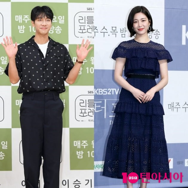 배우 이승기(왼쪽)와 이다인. /텐아시아DB