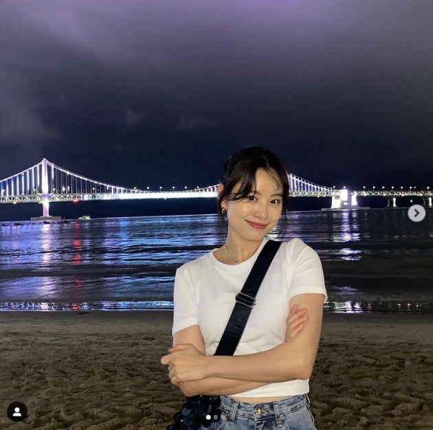 '이시언♥' 서지승, 부산 바닷가를 빛낸 미모 [TEN★]