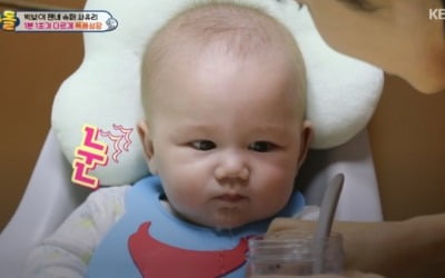 젠, 깜찍한 이유식 먹방 "진짜 맛있게 먹네" ('슈돌')