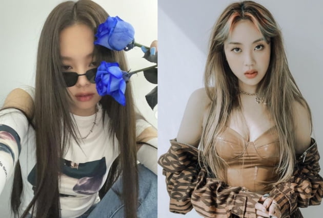 블랙핑크 제니(왼쪽)와 이영지/ 사진=인스타그램