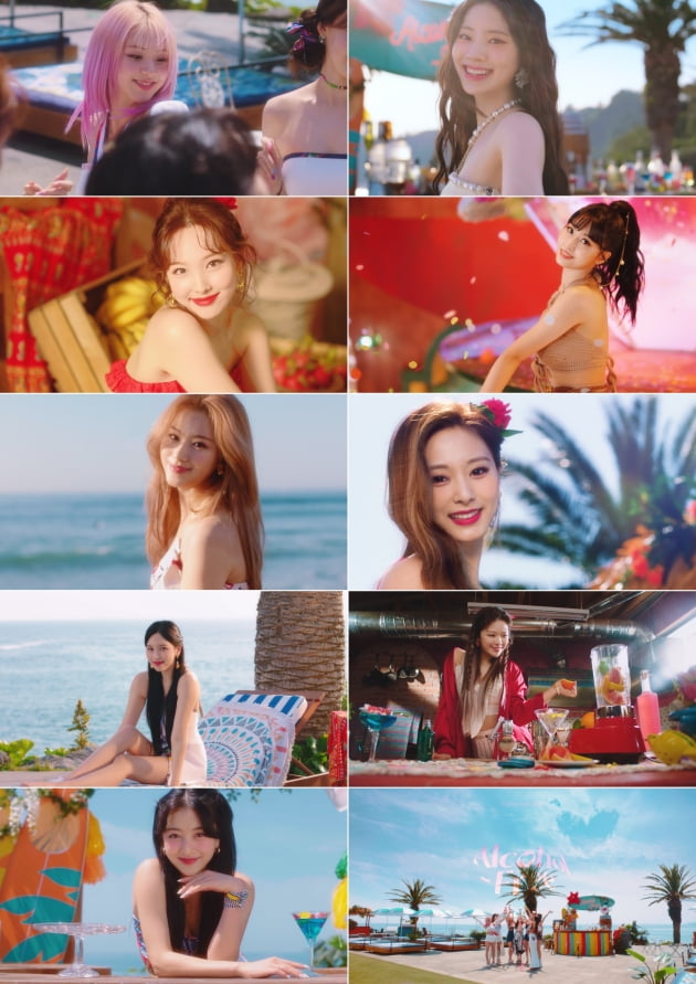 그룹 트와이스 '알콜-프리' 뮤비 티저/사진 = JYP엔터테인먼트