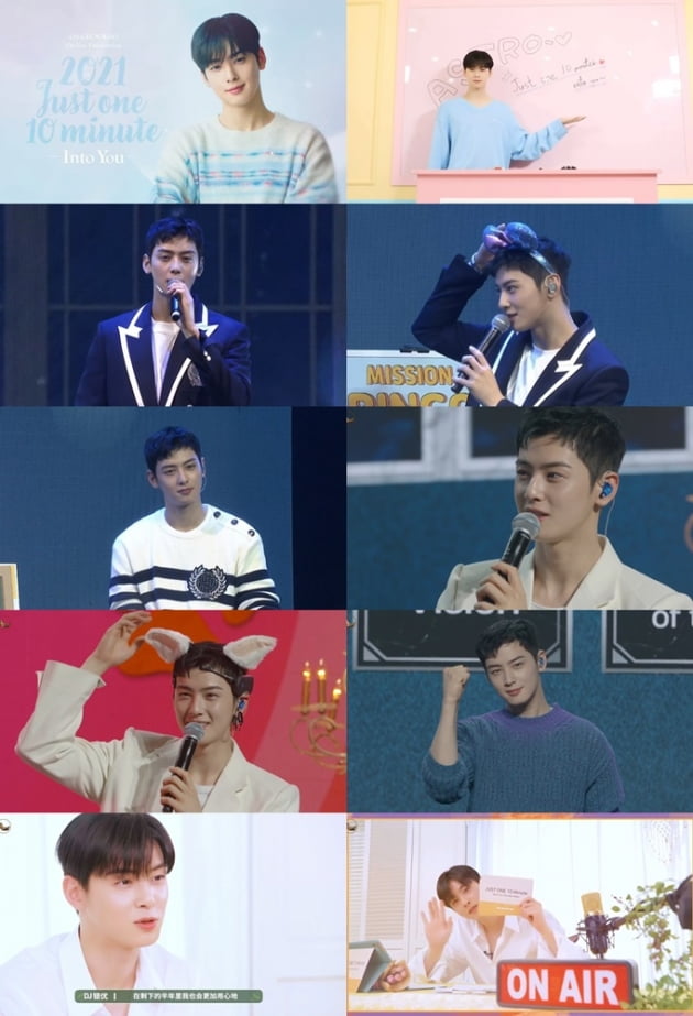 차은우./ 사진=온라인 팬미팅 캡처