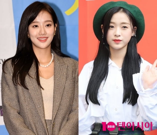 그룹 에이프릴의 이나은(왼쪽), 이진솔 / 사진=텐아시아DB