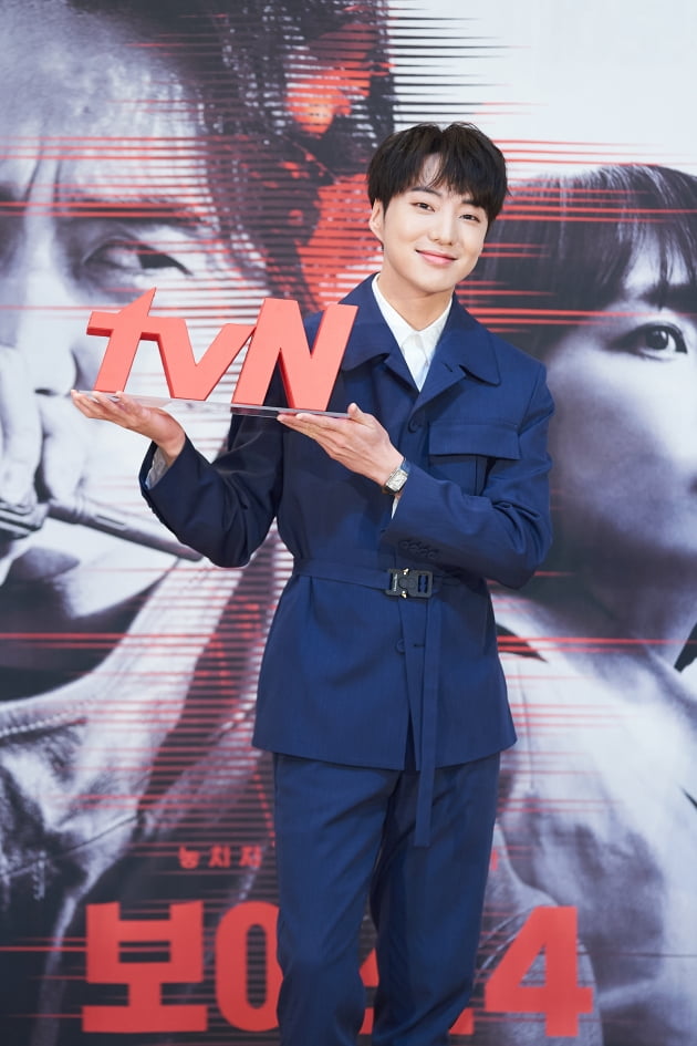 배우 강승윤이 14일 오후 온라인 생중계된 tvN 새 금토드라마 '보이스4: 심판의 시간' 제작발표회에 참석했다. /사진제공=tvN