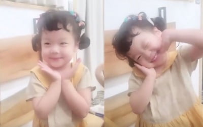 '백종원♥' 소유진, 막내딸 꽃받침 애교에 '사르르' [TEN★]