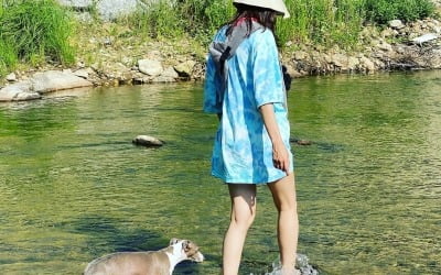 공효진 닮아 반려견 다리도 '길쭉' [TEN★]
