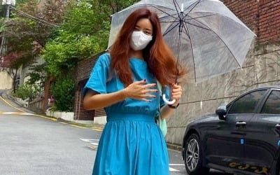 '한재석♥' 박솔미, 등원룩 포토그래퍼는 딸 "안 찍고 싶지만 일과" [TEN★]