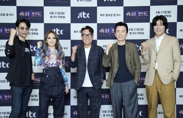 '슈퍼밴드2' 윤상(왼쪽부터), CL, 윤종신, 유희열, 이상순/ 사진=JTBC 제공