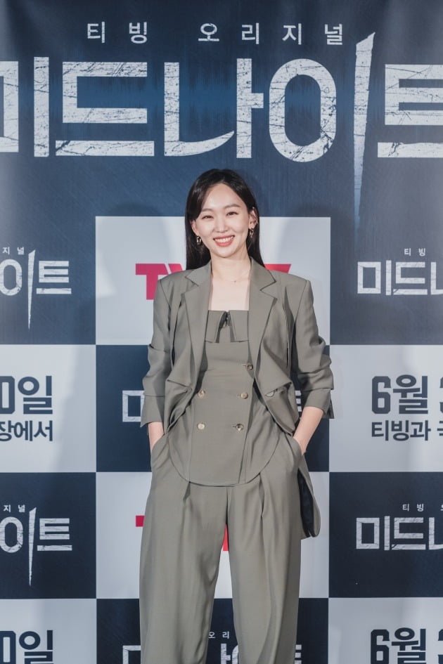배우 진기주가 21일 열린 영화 '미드나이트' 언론시사회에 참석했다. / 사진제공=CJ ENM