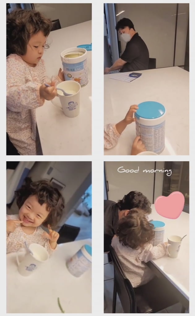 '소유진♥' 백종원, 막내딸 분유&아빠 대결에서 이겨서 뽀뽀 받았~유[TEN★]