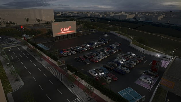CGV의 첫 상설 자동차 극장 'CGV DRIVE IN 스퀘어원'이 오픈한다. / 사진제공=CGV